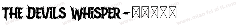 The Devils Whisper字体转换
